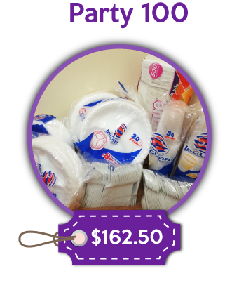 paquete party 100